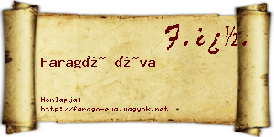 Faragó Éva névjegykártya
